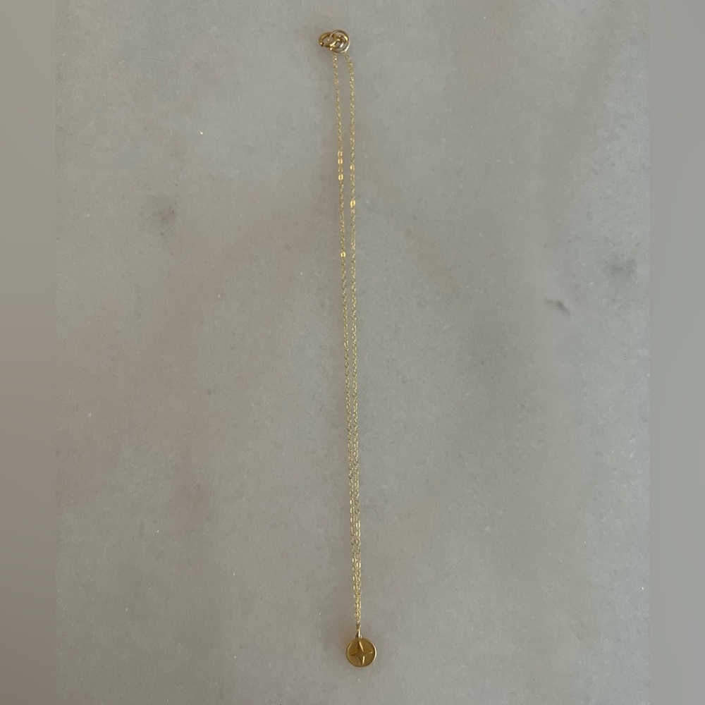 Gold Compass Necklace